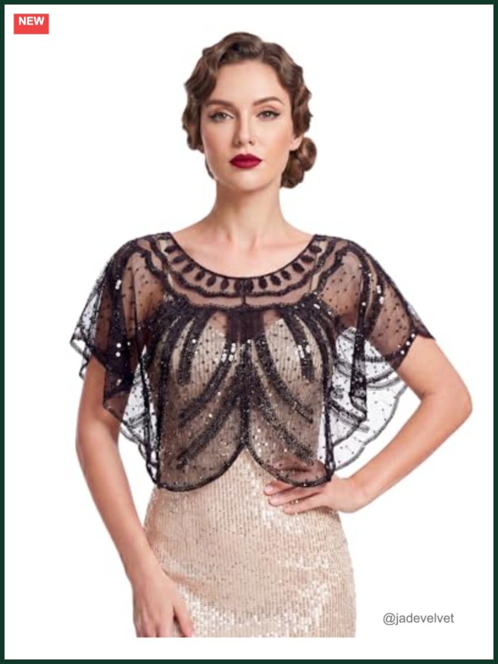 1920s Shawl Wrap Women Flapper Evening Cape Vintage Gatsby Accessory